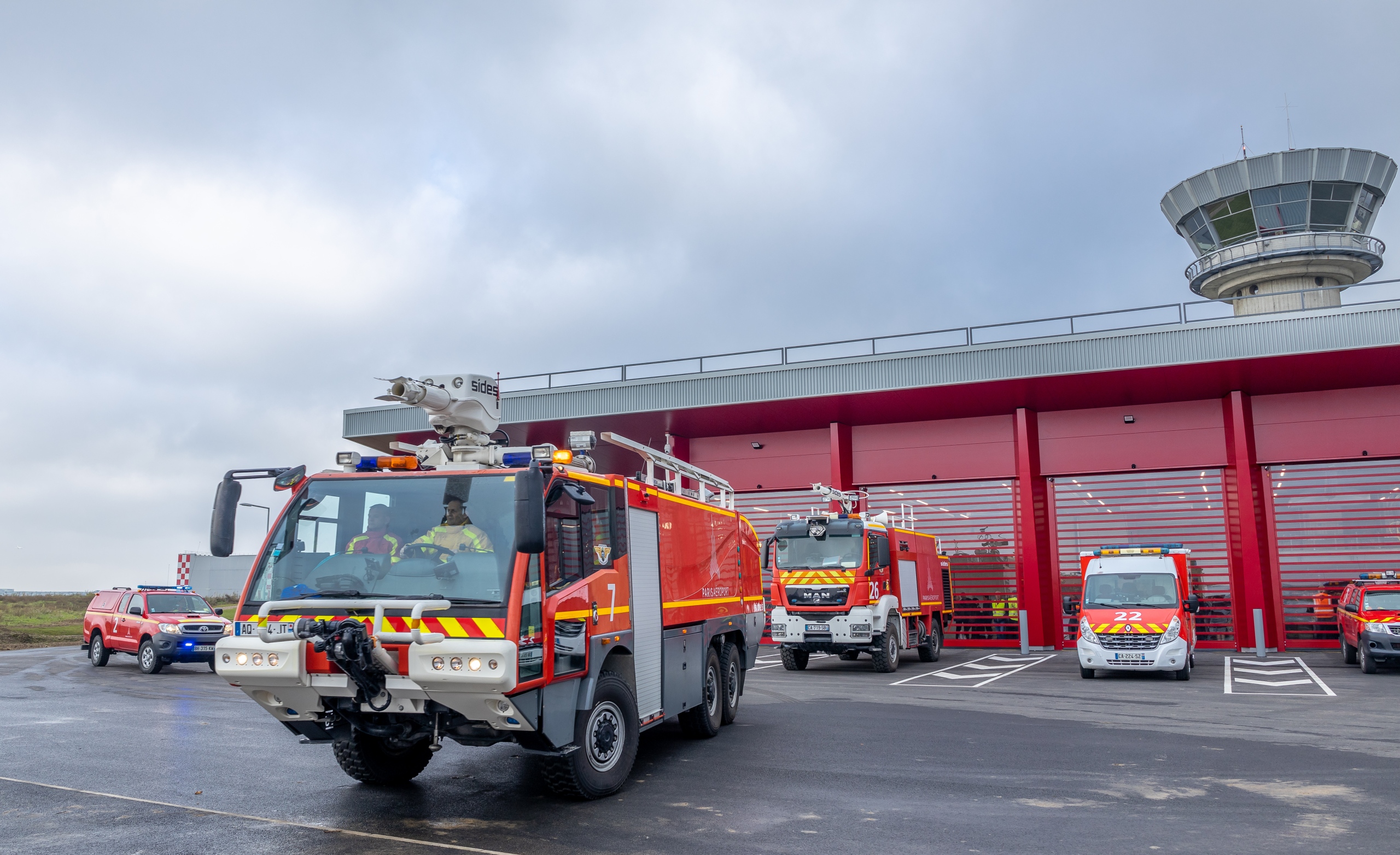 Une nouvelle caserne pour les pompiers de l'aéroport Paris-Le Bourget -  Groupe ADP - Entre voisins