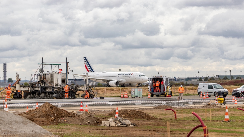Paris-Charles de Gaulle chantier piste 1 