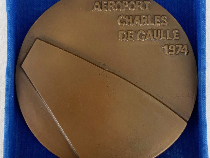 Médaille offerte à l'inauguration du  Terminal 1