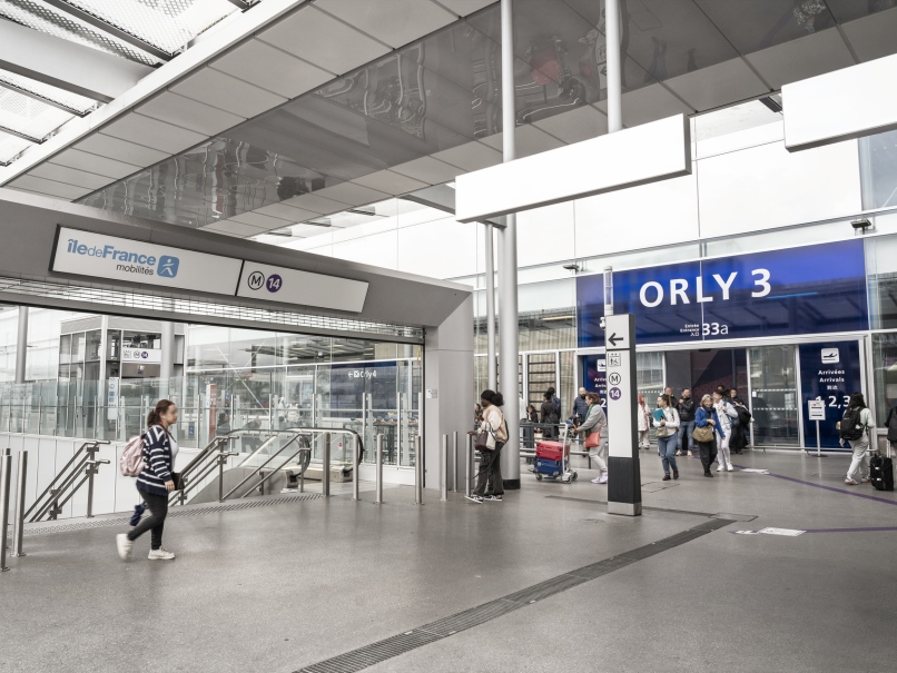 Station de métro ligne 14, Aéroport d'Orly, Paris-Orly