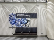 Accès au métro ligne 14, station Aéroport d'Orly, Paris-Orly